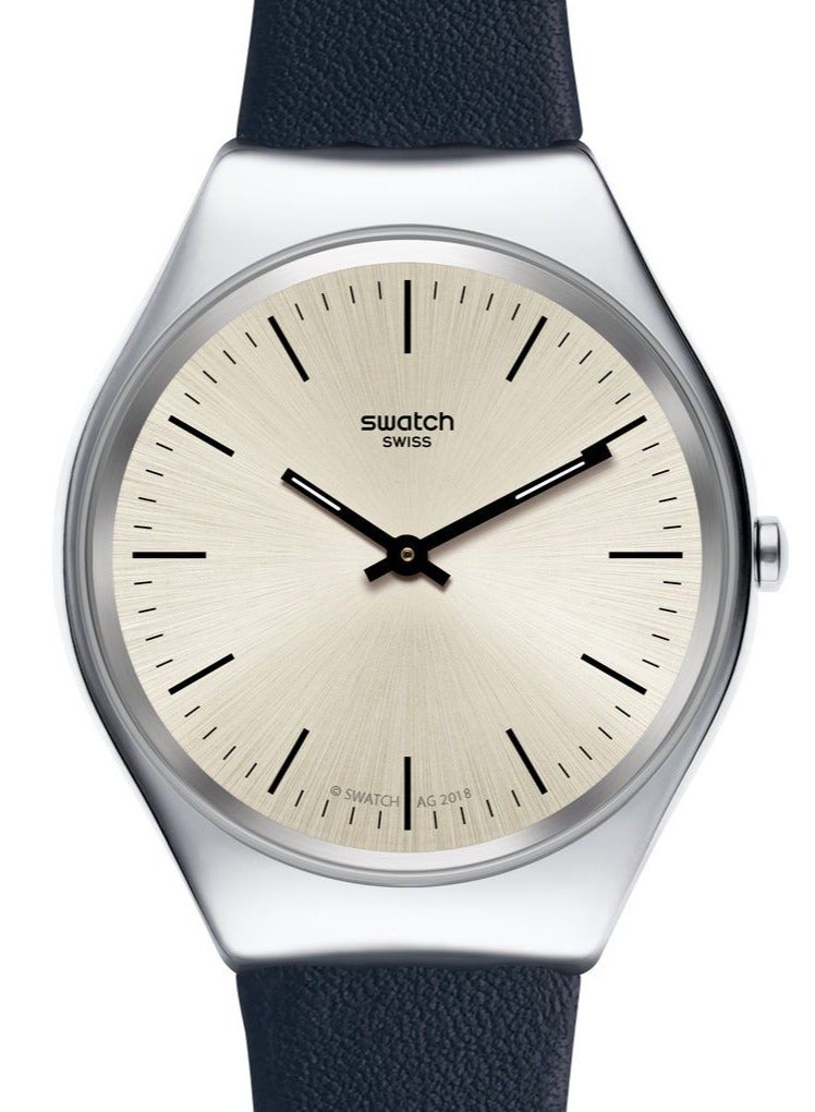 Swatch Unisex Skinazul Quartz Movement Water Resistant Wrist Watch - 43 Mm  - Image 1