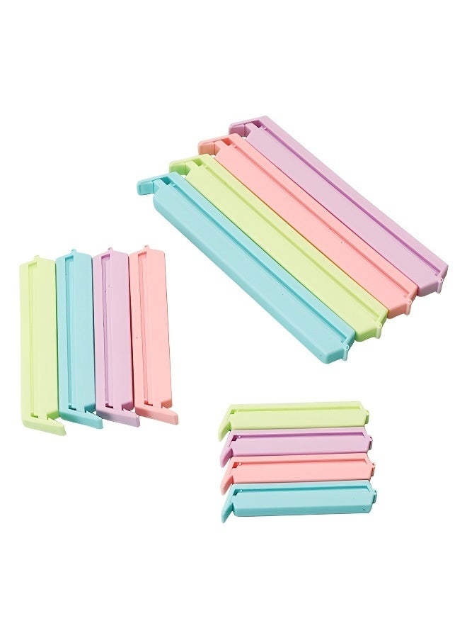 24 Pieces of Plastic Sealing Clips for Food and Snack Bag Colorful Food Fresh Keeping Clips Reusable Chips Bread Bag Clamp Sealer for Kitchen Food Storage and Organization - Image 2