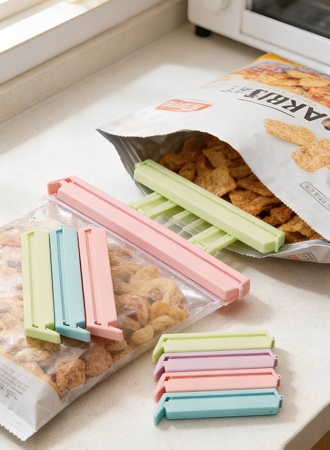 24 Pieces of Plastic Sealing Clips for Food and Snack Bag Colorful Food Fresh Keeping Clips Reusable Chips Bread Bag Clamp Sealer for Kitchen Food Storage and Organization - Image 5