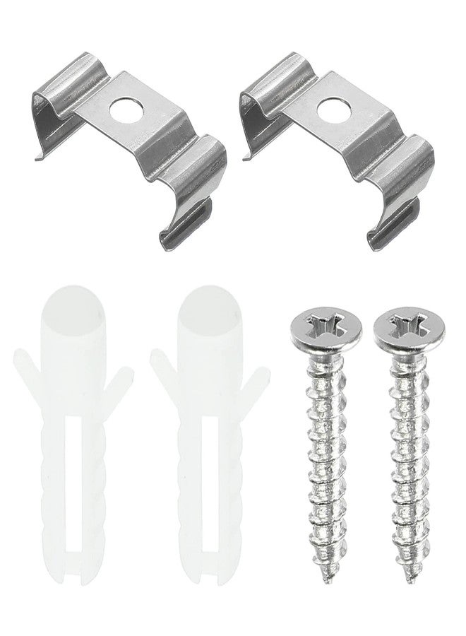 MECCANIXITY T5 Clips Bracket Hanger Fluorescent Tube Light Fixture Holder Clamps with Screws Hollow Pipes for LED Bulbs Ceiling Lamp, 20 Set - Image 1