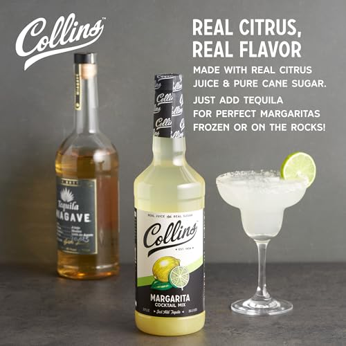 Collins Chicago Collins Margarita Mix, Made With Lime, Lemon, and Orange Juice With Natural Flavors, Cocktail Recipe Ingredient, Home Bar accessories Cocktail Mixers, 32 fl oz - Image 2