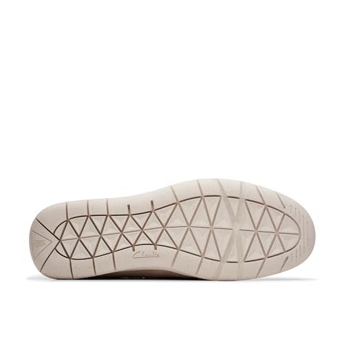 clarks حذاء كلاركس للرجال فليكسواي ستيب موكاسين، جلد سويدي رملي، 10 - Image 4