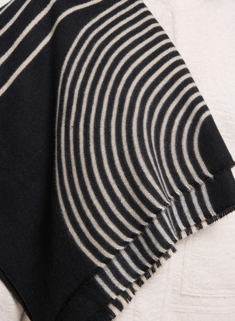 ايلا Light Weight Long Striped Winter Scarf