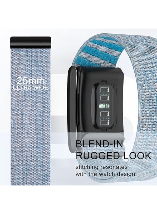 سوار رياضي من النايلون متوافق مع حزام Whoop 4.0 للرجال والنساء، سوار بديل قابل للتعديل ومقاوم للماء وجيد التهوية وناعم ومتين - Image 2