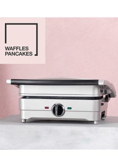Style Collection 2 in 1 Waffle & Pancake Maker With Non-Stick Removable Plates And Recipe Book