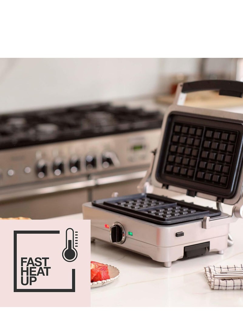 Cuisinart - Style Collection 2 in 1 Waffle & Pancake Maker With Non-Stick Removable Plates And Recipe Book - Image 1