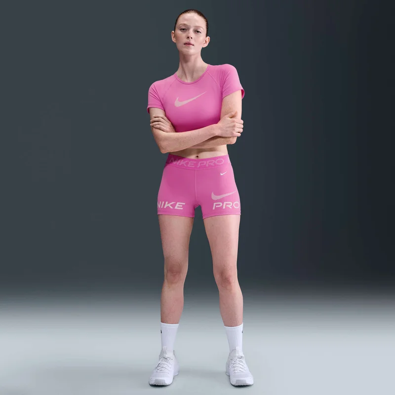 Nike Pink Women's Pro Training Bike Shorts for Women | Best Price UAE