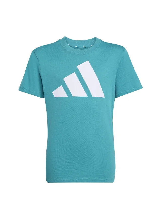 Adidas J Bl Tee 160 Green Training T-Shirts For Junior 7-8Y
