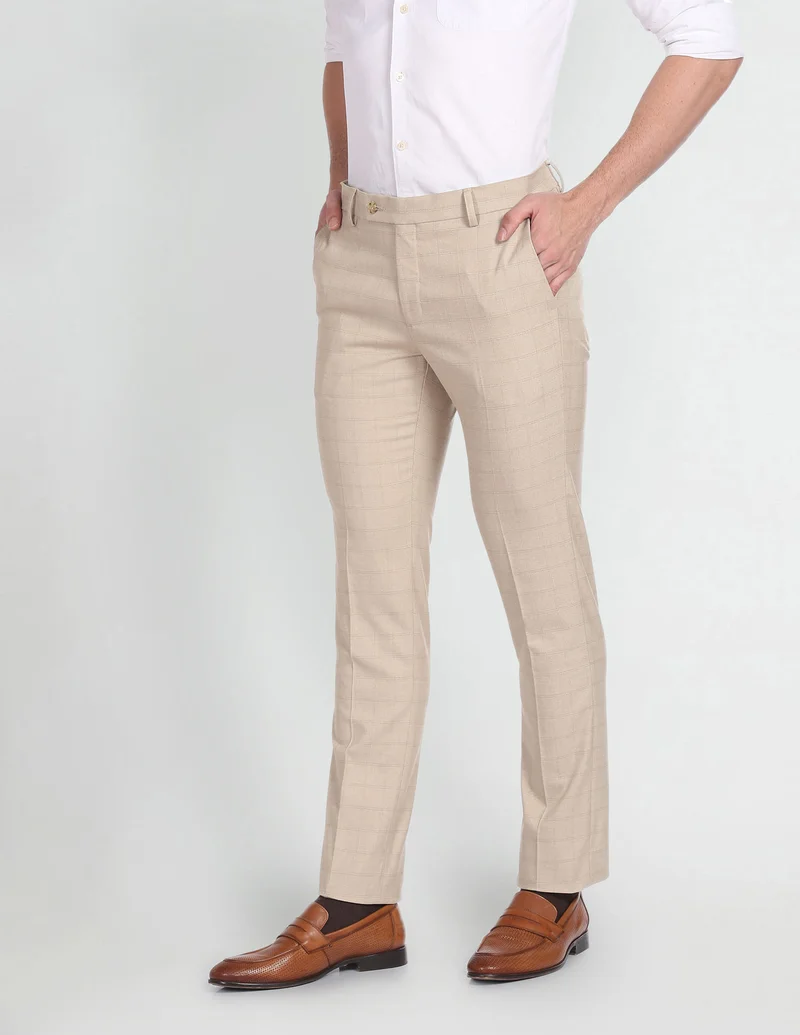 Slim Fit Smart Flex Formal Trousers