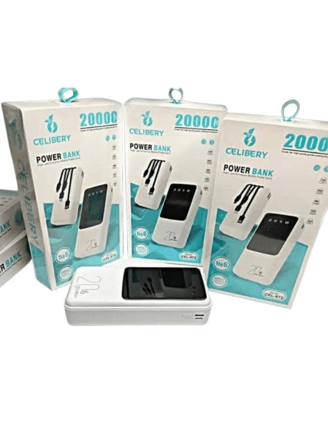 CELIBERY 20000 mAh Celibery Power Bank White - Image 3