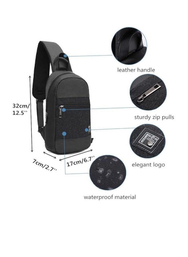 RAHALA Arctic Hunter Cross Body Backpack Sling Chest Bag for Men, Waterproof Shoulder Bags - No:XB00060  - Image 5