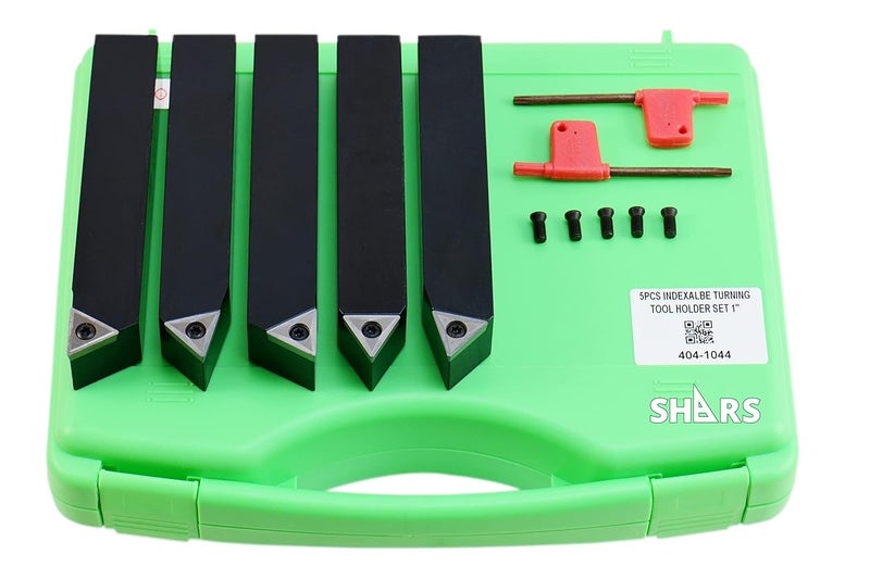 1" 5 Pcs Indexable Carbide TCMT Insert Turning Tool Set 404-1044 L]