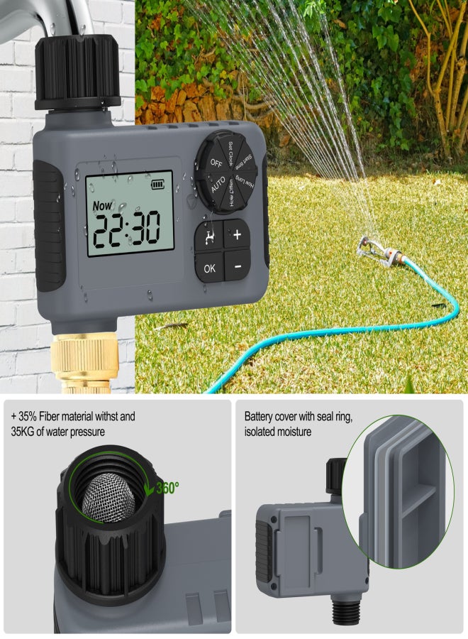 Generic Gardening Water Timer Automatic Watering Device Garden Balcony Rain Sensing Control Intelligent Irrigation System Controller with Safety Lock  - Image 3