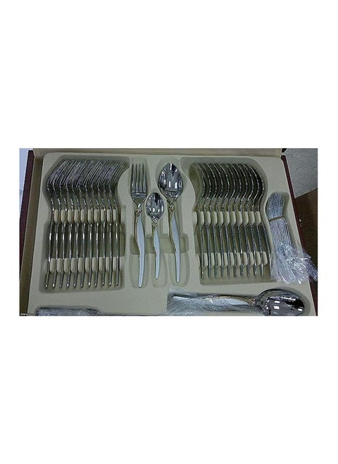 A bag of spoons and forks, 86 pieces