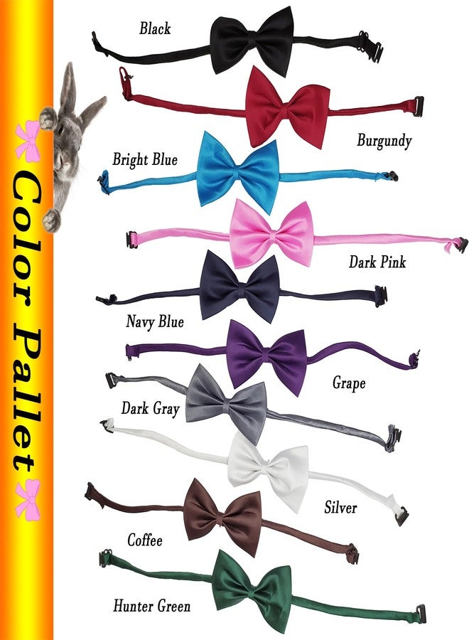 iToolai Dog Bow Tie Collar, 10 Pcs Grooming Bowties for Dogs Cats Pet Costumes(Elegant Color Pack) - Image 2