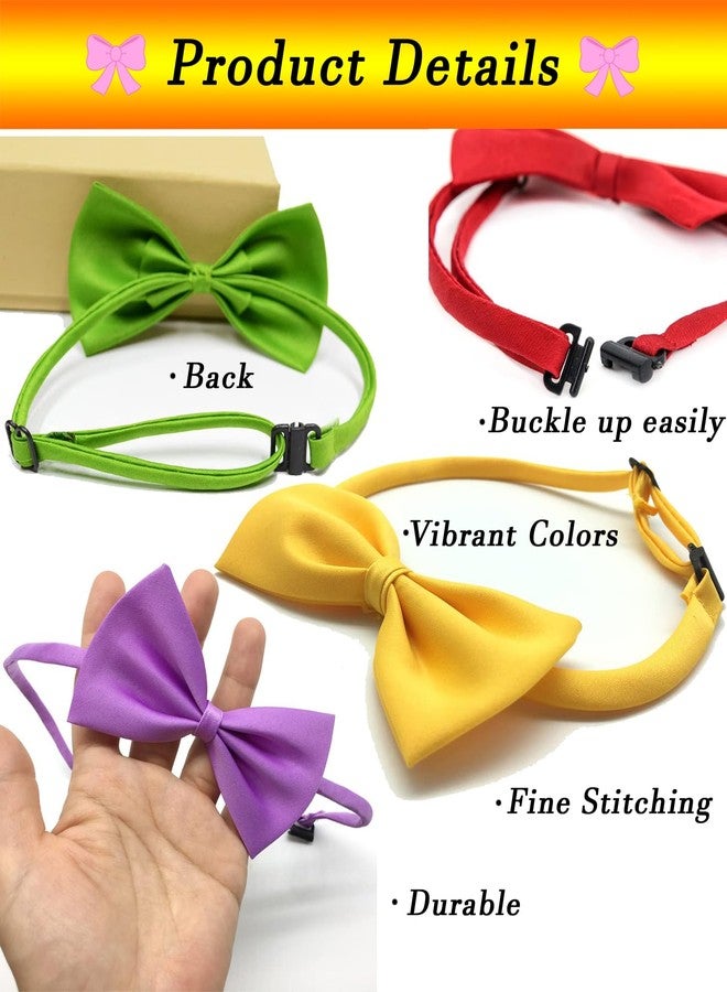 iToolai Dog Bow Tie Collar, 10 Pcs Grooming Bowties for Dogs Cats Pet Costumes(Elegant Color Pack) - Image 4