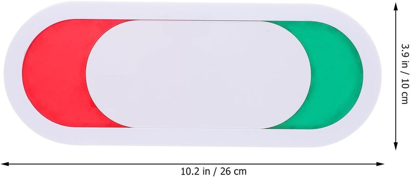 Toilet Do Not Disturb Sign Sliding Door Indicator 26x10cm White Restroom Privacy Signboard Vacant Occupied Status Switch for Office Bathroom - Image 2