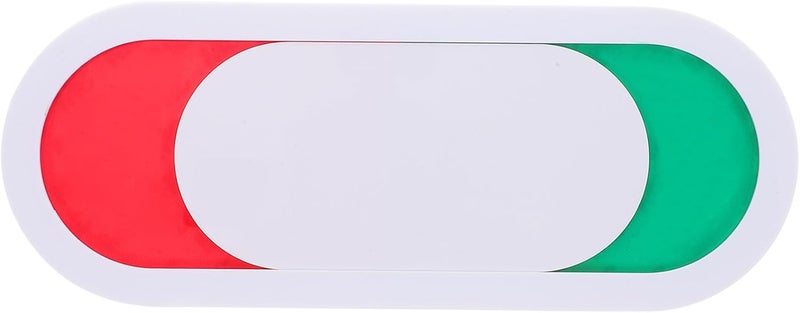 Toilet Do Not Disturb Sign Sliding Door Indicator 26x10cm White Restroom Privacy Signboard Vacant Occupied Status Switch for Office Bathroom - Image 1