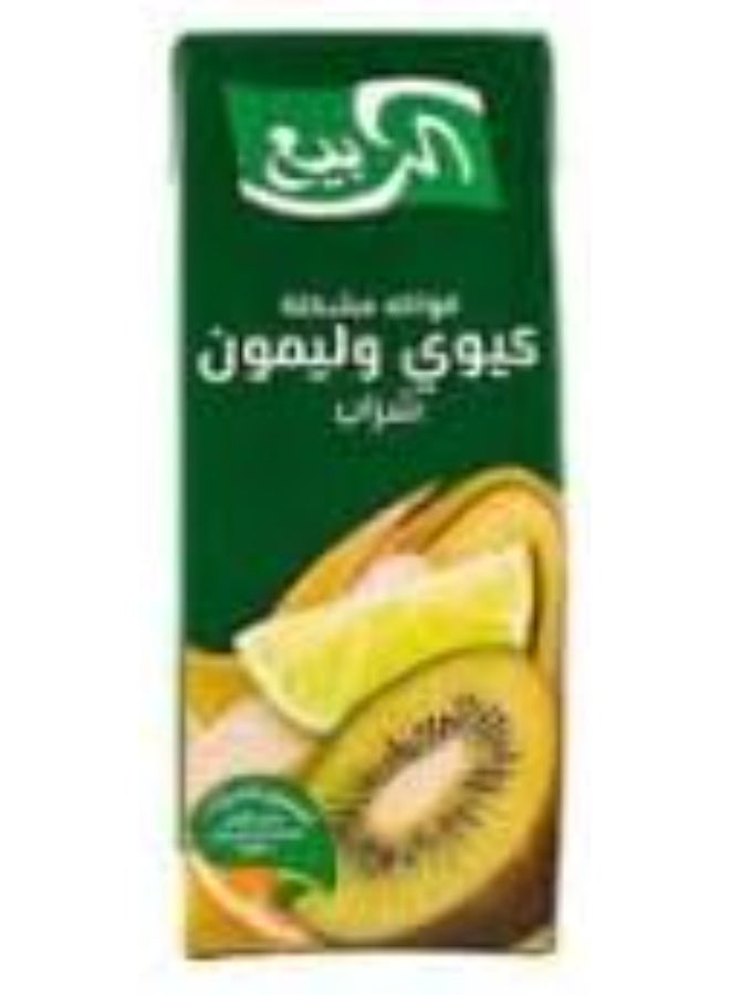 الربيع مشروب عصير الربيع، نكهة الكيوي والليمون المنعشة، عبوة من 3 × 185 مل - Image 1