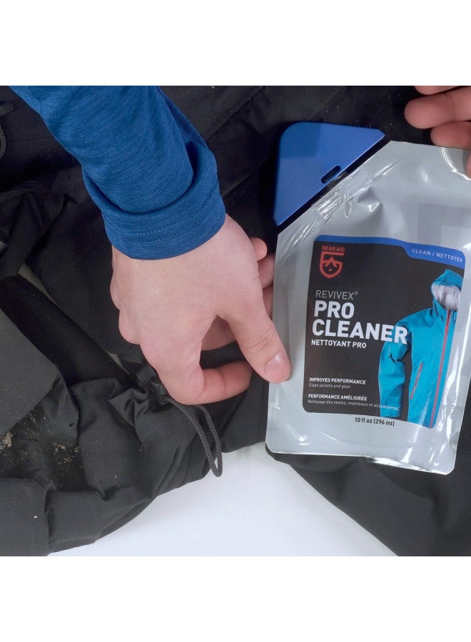 GEAR AID Revivex Pro High-Tech Fabric Cleaner, 10 fl oz - Restores Water Repellency and Breathability - Safe for Use with Gore-TEX Jackets, Sleeping Bags and Tents, Clear, 36299 - Image 2