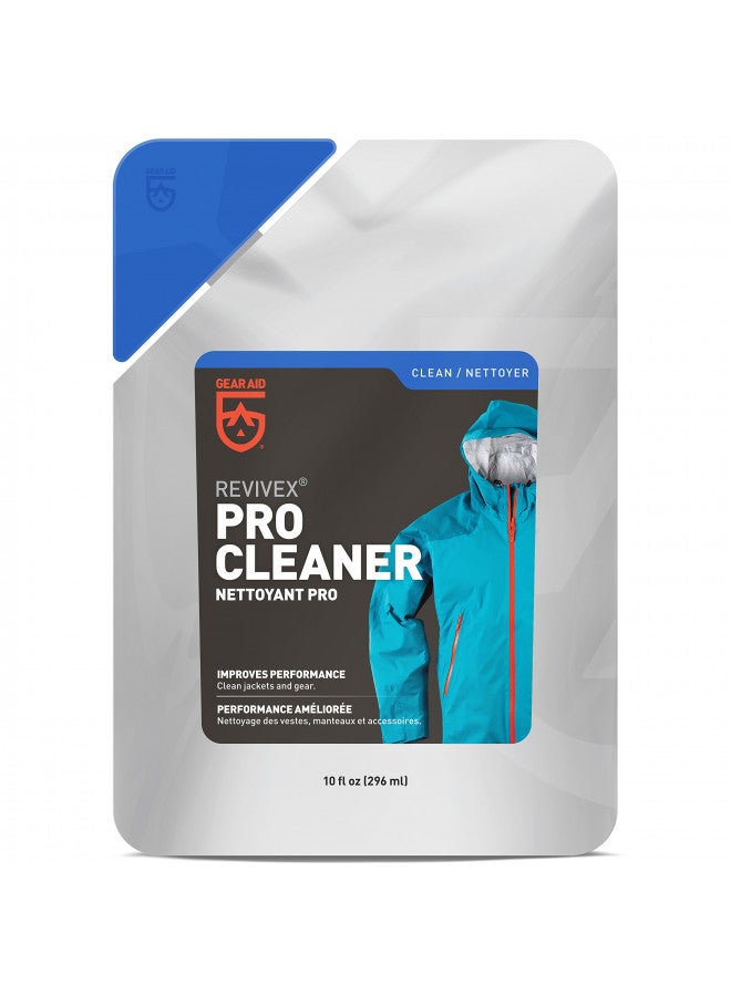 GEAR AID Revivex Pro High-Tech Fabric Cleaner, 10 fl oz - Restores Water Repellency and Breathability - Safe for Use with Gore-TEX Jackets, Sleeping Bags and Tents, Clear, 36299 - Image 1