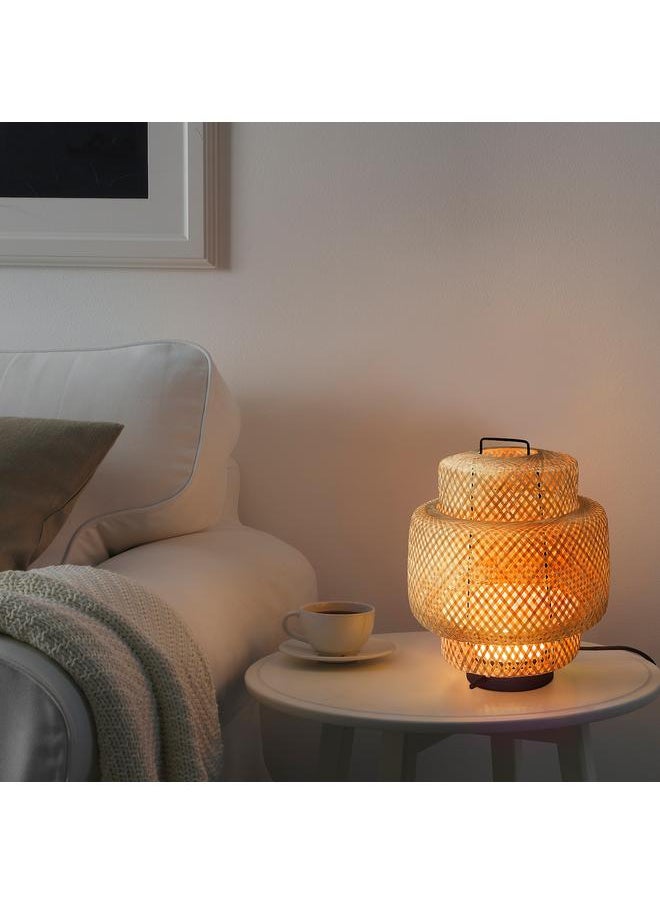 Generic - LED table lamp, bamboo/handmade dimmable - Image 1