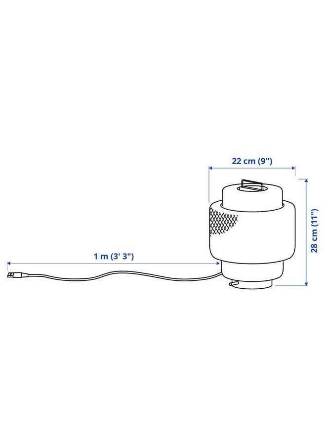 Generic - LED table lamp, bamboo/handmade dimmable - Image 1