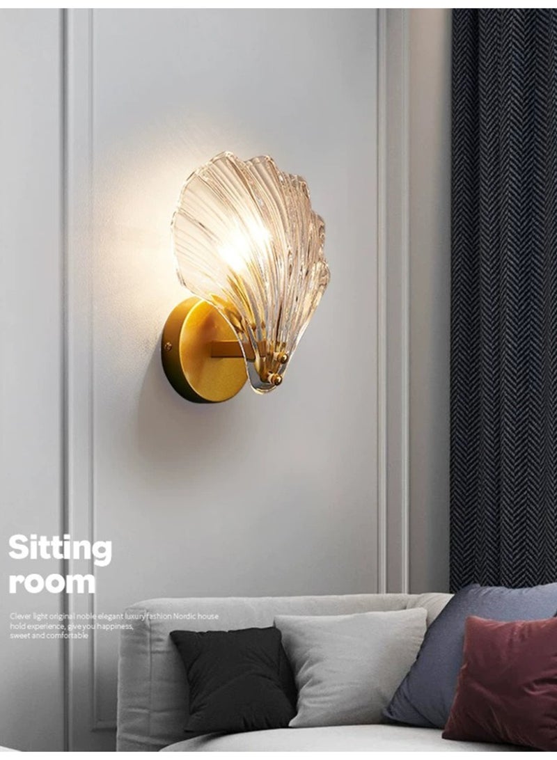 Shell-shaped wall lamp, suitable for bedrooms and hallways, 12W - Image 3
