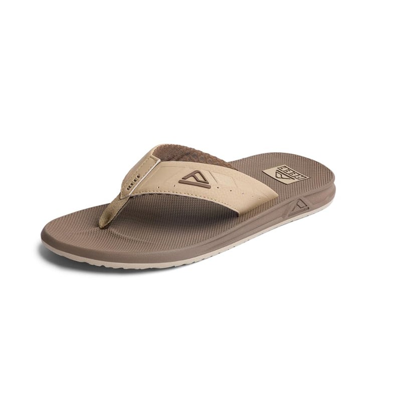 Reef Phantoms Mens Beach Flip Flop, Water Friendly, Soft and Supportive Molded Footbed, Tan/Tan, 10 - Image 1
