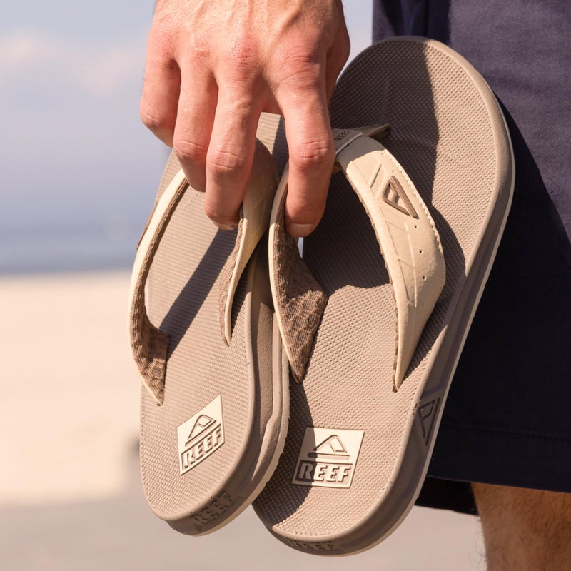 Reef Phantoms Mens Beach Flip Flop, Water Friendly, Soft and Supportive Molded Footbed, Tan/Tan, 10 - Image 3