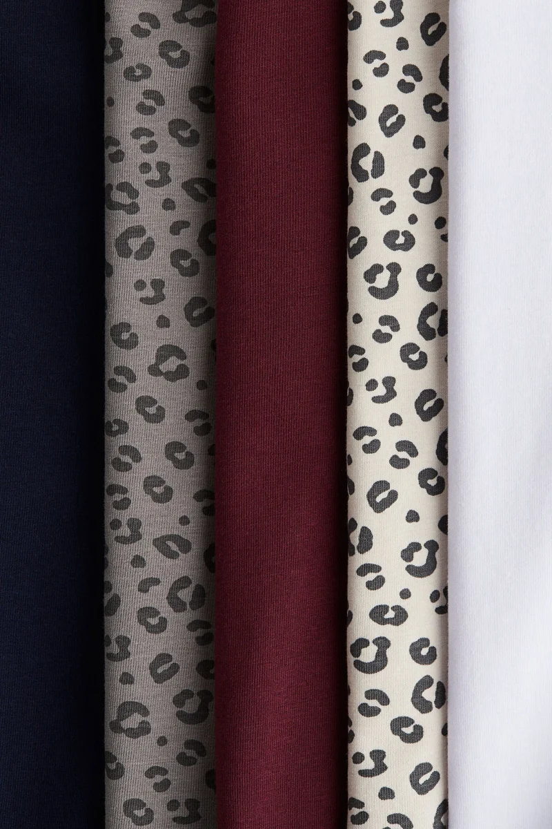 H&M 5-pack cotton tops