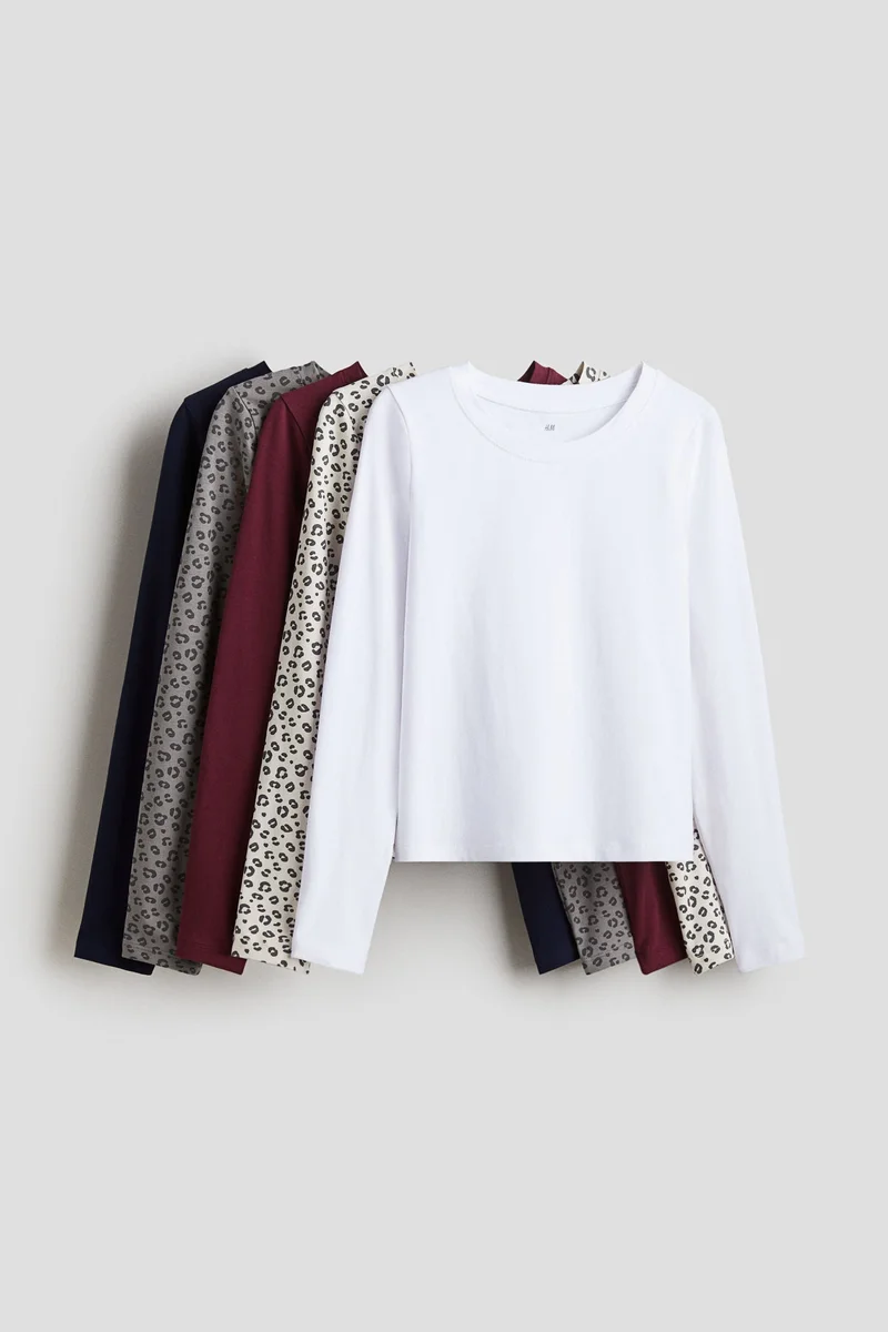 H&M 5-pack cotton tops