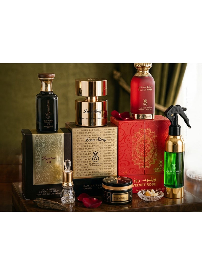 Oud World Hubb Collection 2 | 6-Piece Luxury Arabic Fragrance Gift Set | Unisex Perfumes, Velvet Rose, Bakhoor & Attar - Image 2