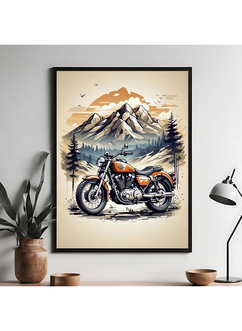Master Flame Master Flame Ai Aesthetic Wall Art Poster for Living Room Home Wall Decor Poster without frame Psychedelic Car Bike Gaming Music Dog Cat Horse Bike Adventure UNFRAMED A3  - Image 3
