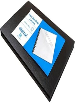 Digital Digital A4 PVC Binding Covers, Black, 100 Pieces 