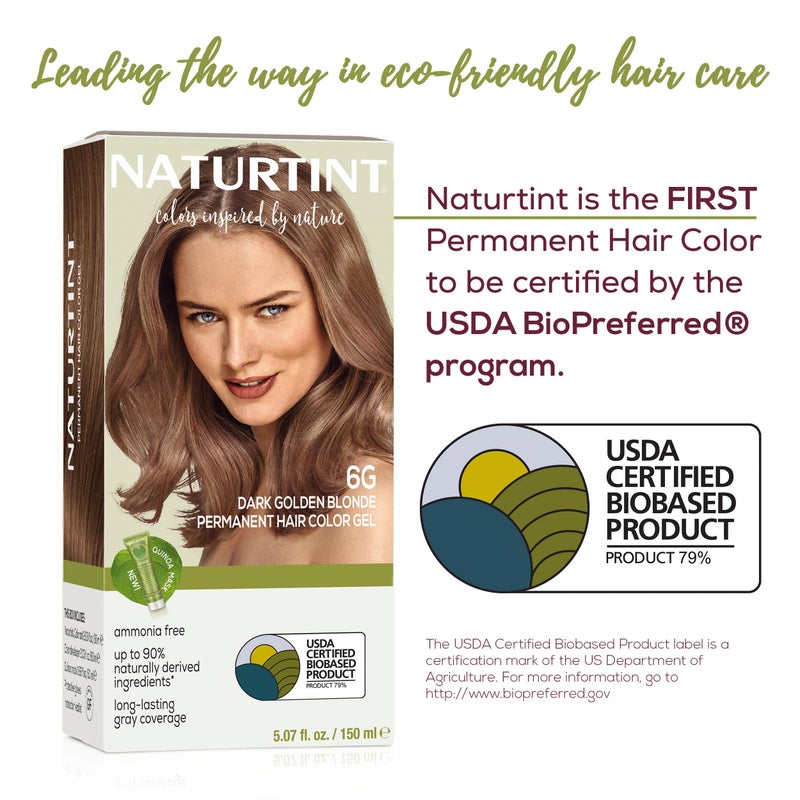 Naturtint 6G Dark Golden Blonde Permanent Hair Color (Pack of 6), Ammonia Free, Vegan, Cruelty Free, up to 100% Gray Coverage, Long Lasting Results (Packaging may vary) - Image 3