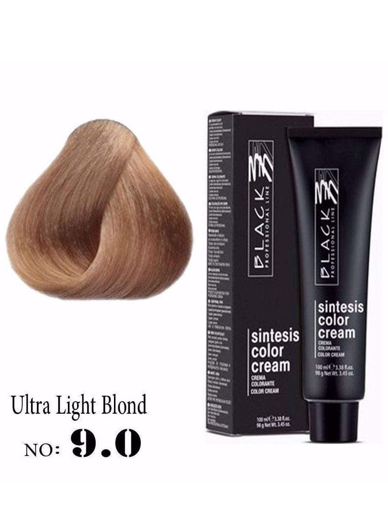 BLACK PROFESSIONAL LINE - Black Sintesis Color Cream Very Light Blonde 9.0 - Image 1