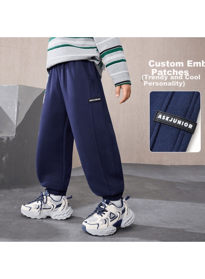 Ask Junior Kids Pants  Spring New Boys Sports Casual Solid Color Jogger Sweatpants - Image 1