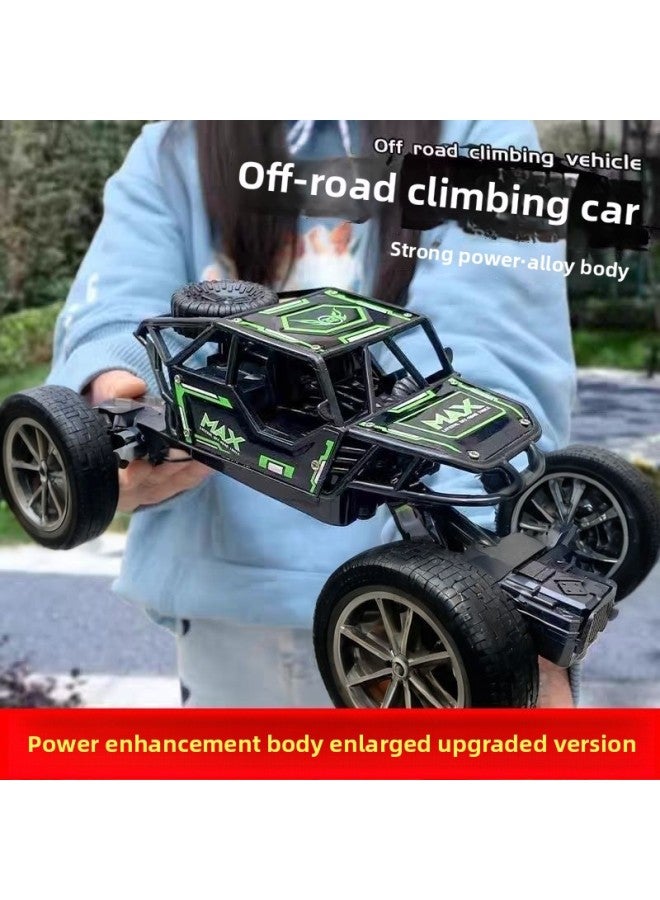 Alloy Large Remote Control Off-road Vehicle High-speed Four-wheel Drive Climbing Charging Electric Remote Control Car Children Boys Toy Racing Car-Color:High-speed Four-wheel Drive Off-road Climbing Car [high-end Black] Upgraded Version + Warranty-Scale:The Official Website Comes Standard With [3 Sets Of Battery Life] + Full Set Of Accessories  - Image 1