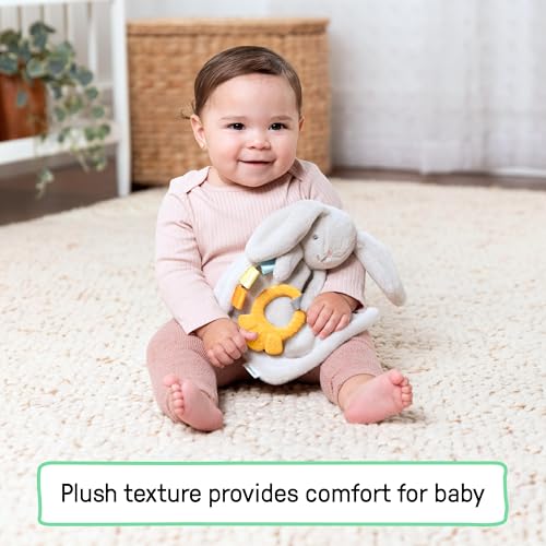 Ingenuity Cozy Sylvi Plush Lovey Baby Teether Soothe Gums Self Soothing Plush Bunny Ages 0M - Image 3