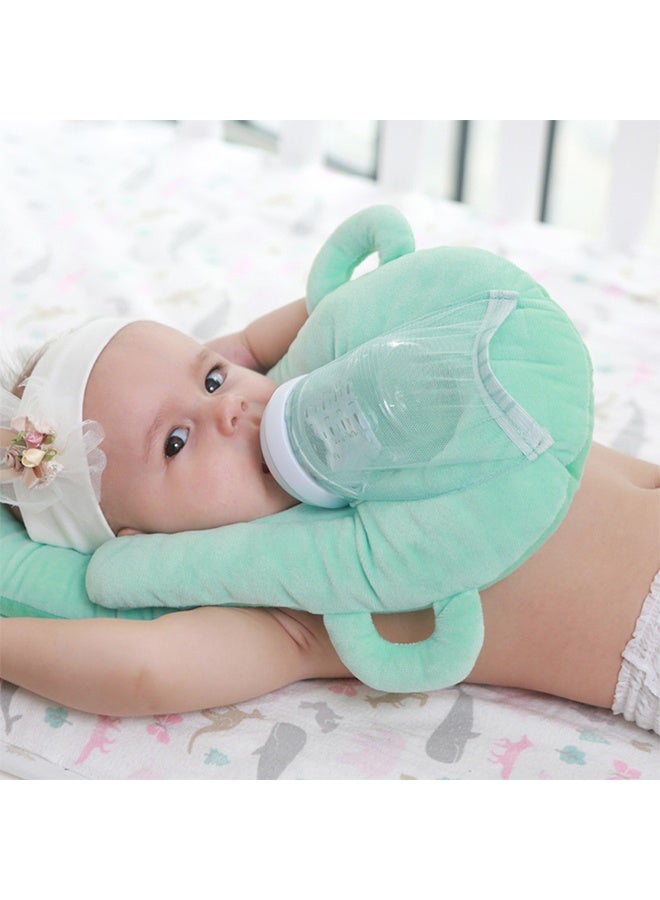 ZCM-HAPPY Adjustable Self-Feeding Nursing Pillow with Washable Cover and Bottle Pocket - Image 2