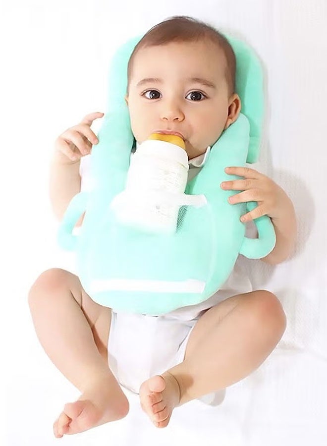 ZCM-HAPPY Adjustable Self-Feeding Nursing Pillow with Washable Cover and Bottle Pocket - Image 4