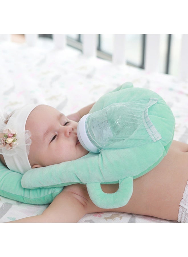 ZCM-HAPPY Adjustable Self-Feeding Nursing Pillow with Washable Cover and Bottle Pocket - Image 3