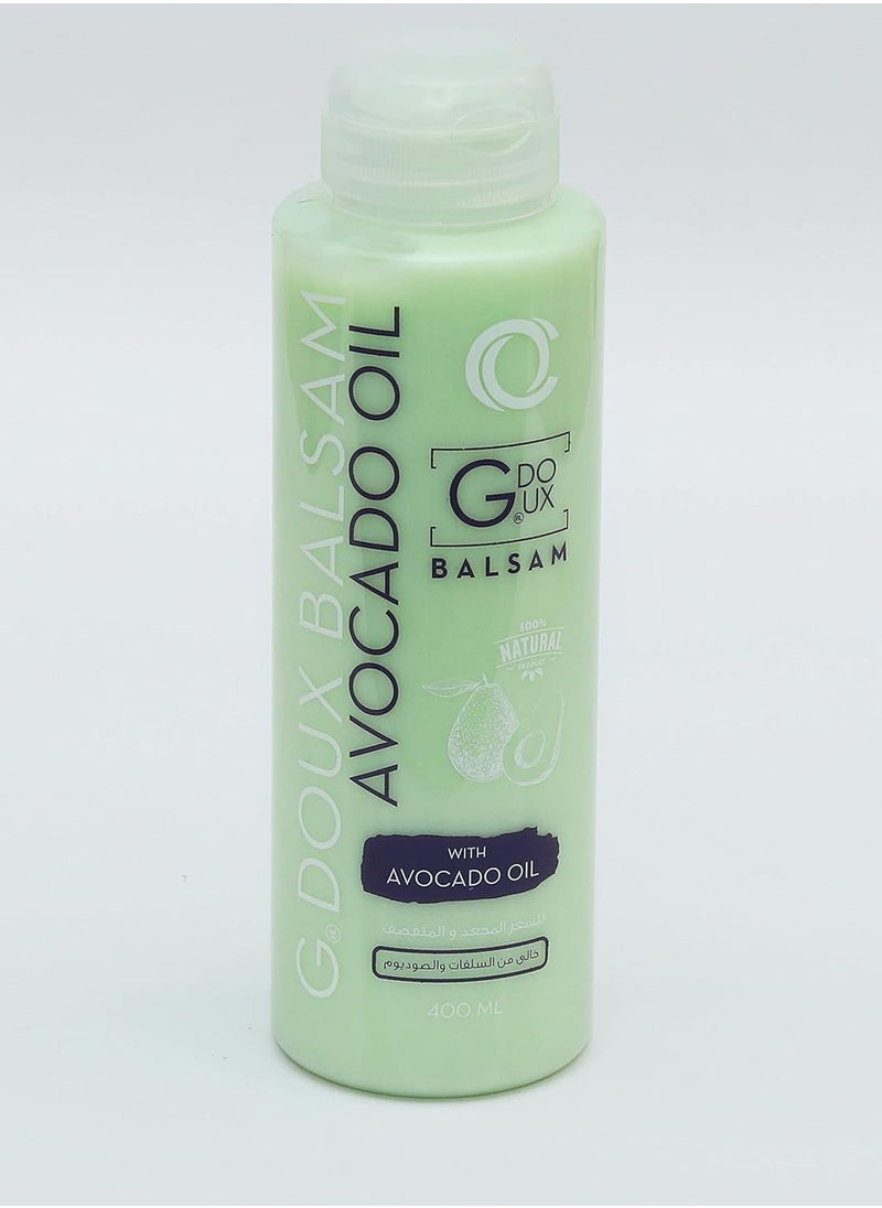 G.DOUX - Balsam Avocado Oil& Hydrolzyed Keratin Clean Hair And Sclap Sulphate Free 400ml - Image 1