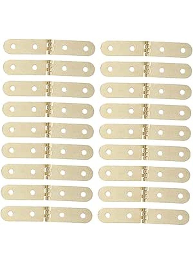 Retro Mini Wood Box Hinges 30PCS with Screws Iron Hardware for DIY Craft Small Jewelry Case - Image 1