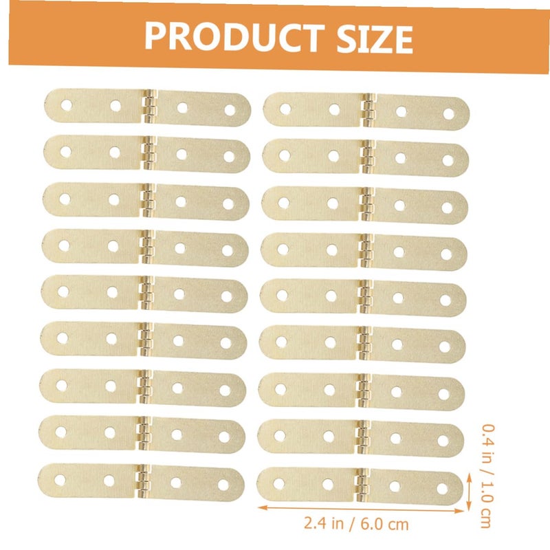 Retro Mini Wood Box Hinges 30PCS with Screws Iron Hardware for DIY Craft Small Jewelry Case - Image 4