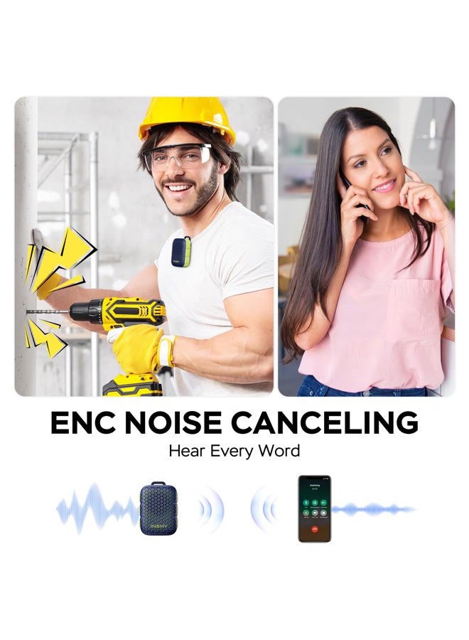 INSMY Wearable Bluetooth Speakers,IP67 Waterproof,Clip-On Portable Small Personal Speaker/Clean Sound/Stereo Pair/Wireless/ENC Built-in Mic/Lightweight for Golf Work Pool Gift(Non-Magnetic) (Blue) - Image 3