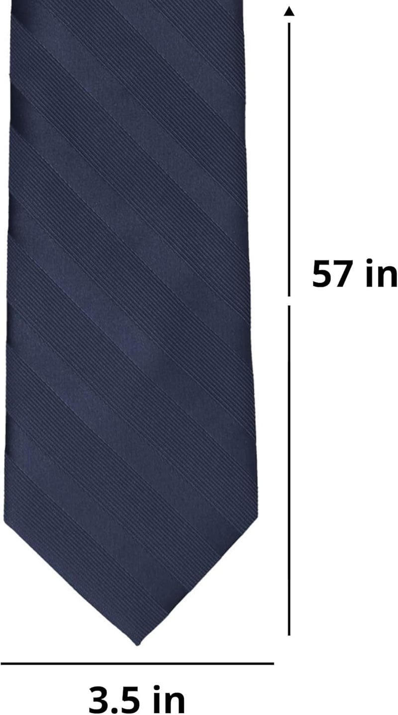 tiemart Men's Striped Tie Standard Length - Image 4