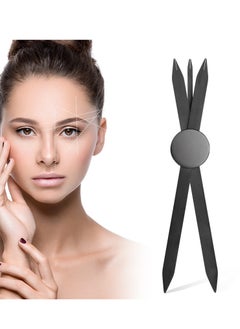 Eyebrow Stencil Ruler - Three-Point Positioning Tool for Symmetrical Permanent Makeup, Microblading Measurement, and Eyebrow Makeup Balance (Black)