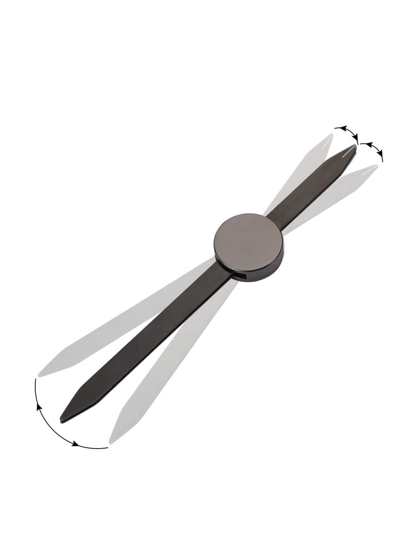 Generic - Eyebrow Stencil Ruler - Three-Point Positioning Tool for Symmetrical Permanent Makeup, Microblading Measurement, and Eyebrow Makeup Balance (Black) - Image 1
